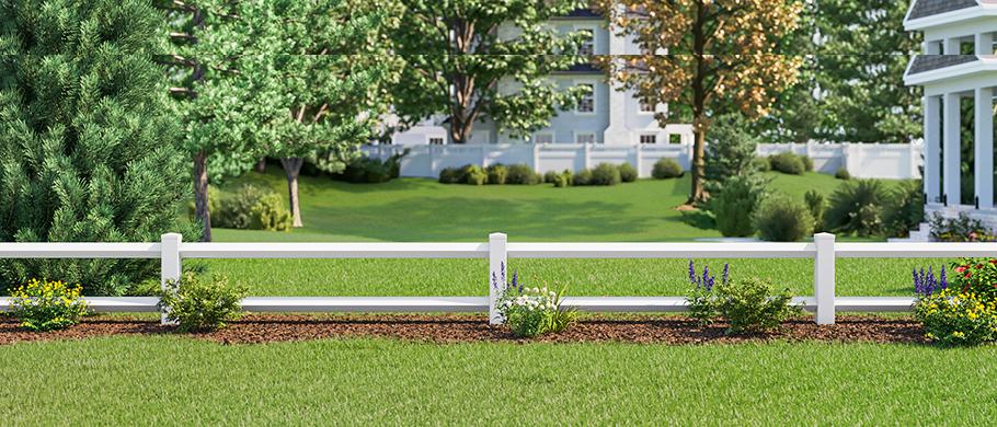 DIAMOND POST RAIL 2 - aluminum Fencing System
