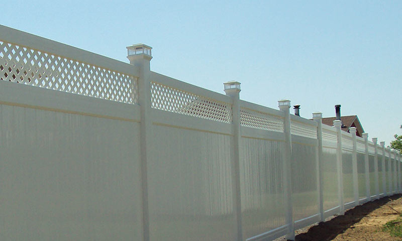Solid Privacy Lattice - vinyl,wood,composite Fencing System